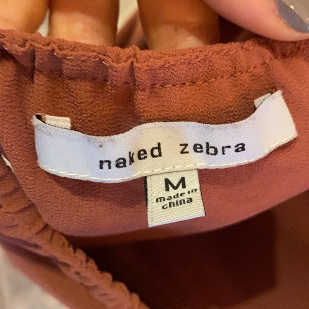 [Closet Clear Out] Naked Zebra | Salmon Halter Top - Picture 4 of 6